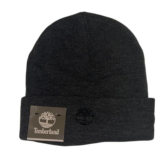 Timberland Heathered Knit Cuff Hat  TH340089 100% Acrylic - OSFM  -Charcoal - Picture 2 of 9